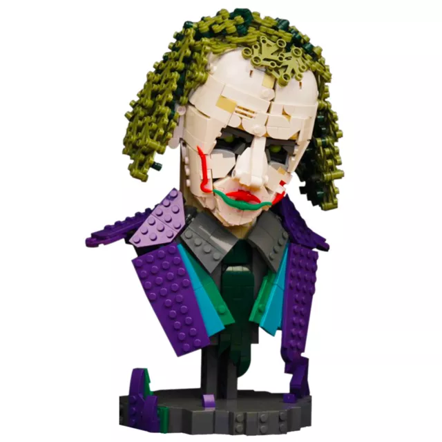 Bausteine Set MOC Witzbold Joker Büste Modell 1090 teile Konstruktionsspielzeug