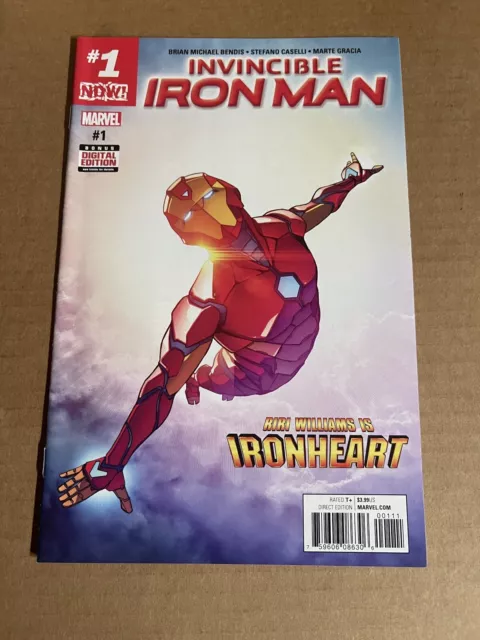 Invincible Iron Man #1 First Print Marvel Comics (2017) Riri Williams Ironheart