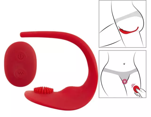 Vibrador vaginal doble estimulación del clítoris anal pequeño consolador...