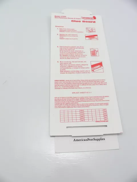 Catchmaster Mouse Glue Traps (144 pack ) Mouse Traps Peanut Butter Glue Boards 3