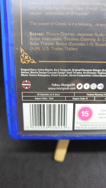 CODE GEASS ANIME Complete Series Season 1 and 2 8-Disc Set Region B £31 ...