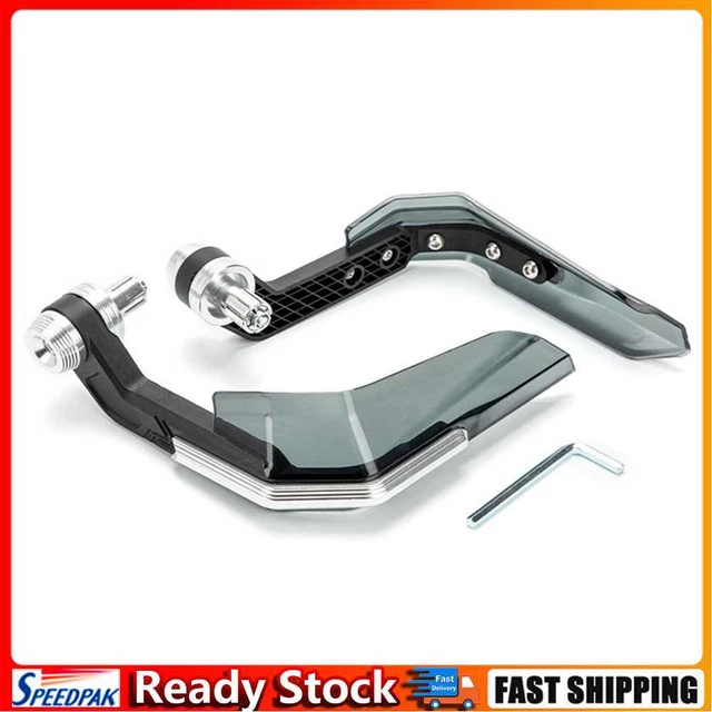 2pcs Motorcycle Hand Guard Protector Motor Windshield Handguard (Silver)