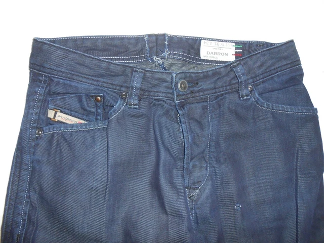 DIESEL DARRON JEANS, Wash 008LG Dark Blue Ripped W31 L34 NEVER