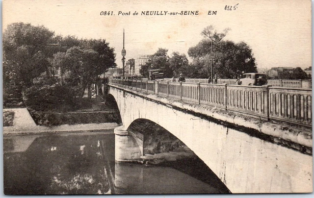 92 NEUILLY SUR SEINE - vue du pont de neuilly.