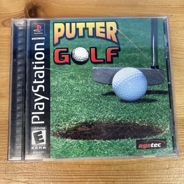 PUTTER GOLF (SONY PlayStation 1 PS1, 2001) Complete CIB, Resurfaced