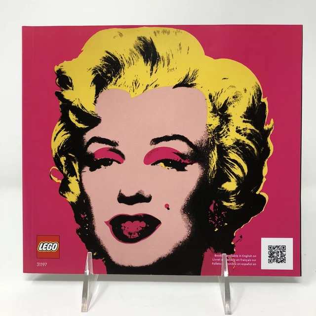 LEGO ART 31197 Warhol Marilyn Monroe MANUEL SEULEMENT instructions 4 ...