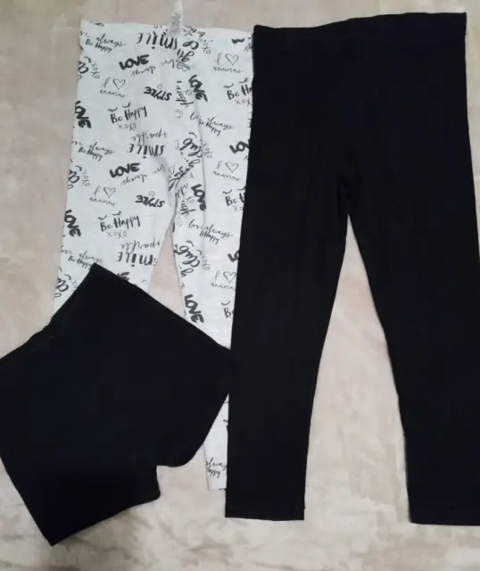 (413)  Girls 6-7 Year Bundle Leggings x 2 + Pair of Shorts Used from George