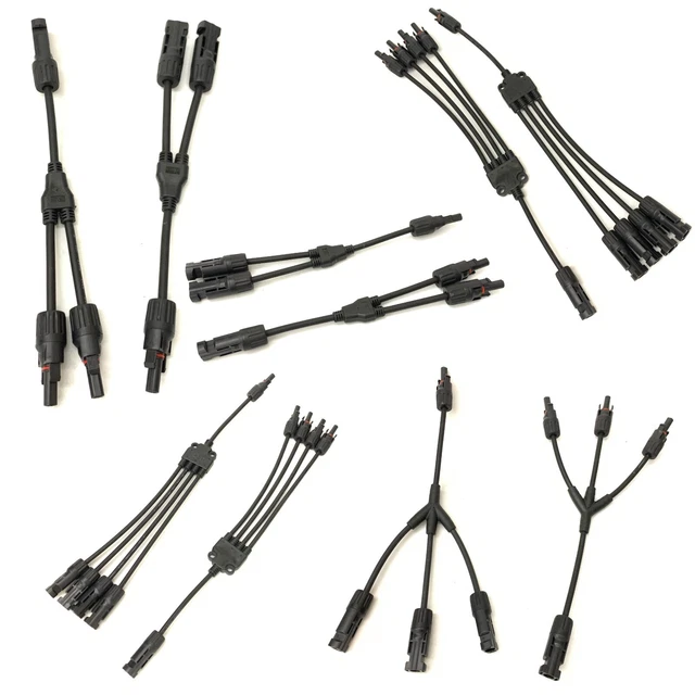 1 Paar Y Solarkabel Solarpanel Parallel kabel Stecker Verteiler Buchse 1 Paar Y Solarkabel Solarpanel Parallel kabel Stecker Verteiler Buchse