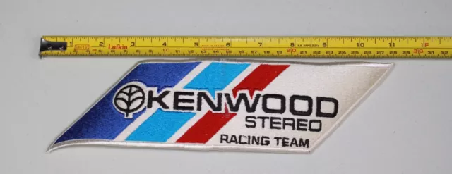 Kenwood Stereo Racing Team Usa Car Auto Cloth Patch Nos Vinatge 1980'S 3