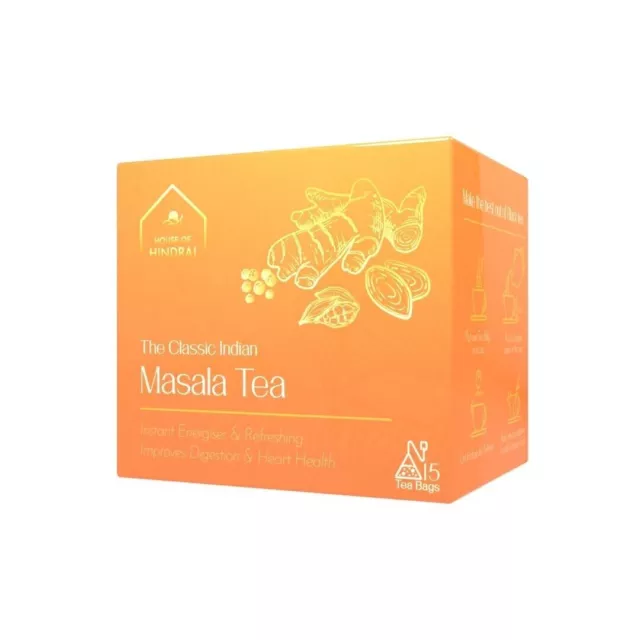 Hindraj Masala Tea | Spiced Chai - 15 sachets Free Shipping World Wide