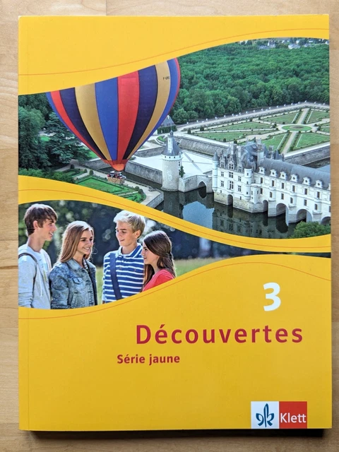 DÉCOUVERTES 3 SÉRIE jaune Schulbuch Französischunterricht Klett, neu