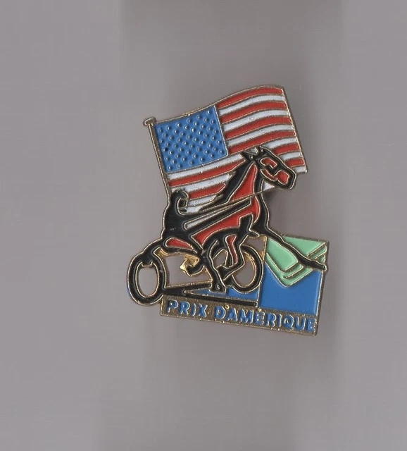 Pin Sport Hippique Prix D'Amérique - Statue De La Liberté Oourasi 1987 - Occasion