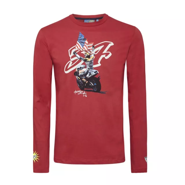 T-SHIRT 3502-07 Longsleeve Bike MotoGP Kevin Schwantz 34 Red AU