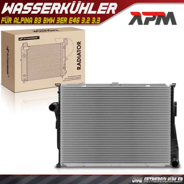 Kühler Wasserkühler Motorkühler Schaltgetriebe für Alpina B3 BMW 3er E46 3.2 3.3