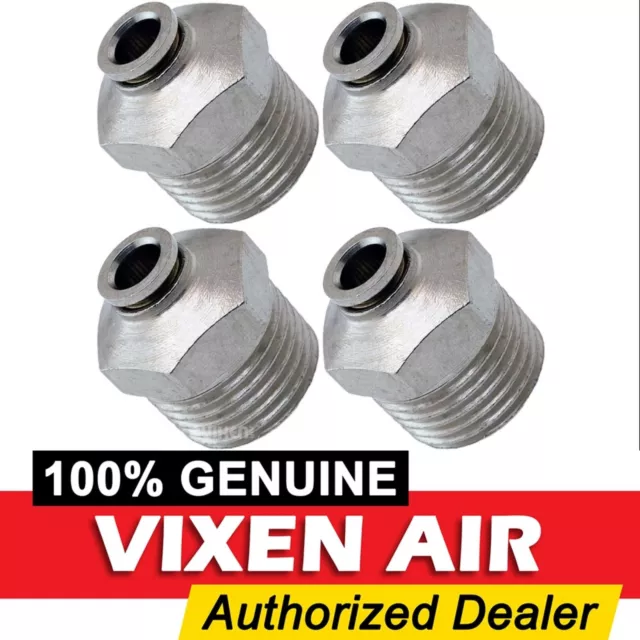 ½"Npt Male To ¼" Od Hose Push To Connect/Ptc Straight Fitting 4Pack Vxa7124-4