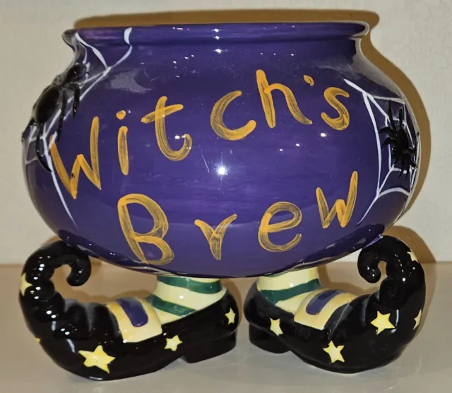 Witch's Brew Flower Pot Halloween Decor