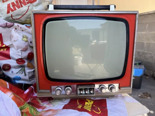 TV DYAMOND anni 50, da collezione. Rosso Vintage Design