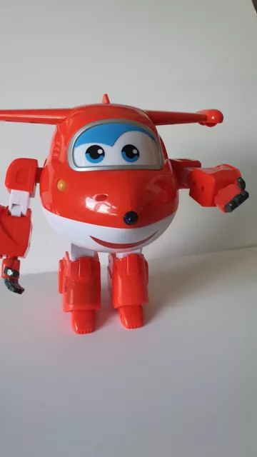 Super Wings Robot Ready Talking Jett Interactive Figure Phrases Lights & Sounds