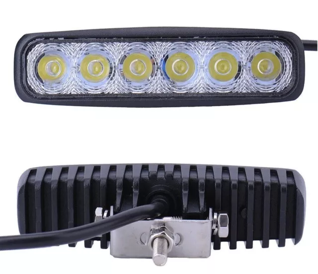 2X 6 inch Work Lights CREE Spot Flood Combo Lamp LED Light Bar Driving OffRoad 2