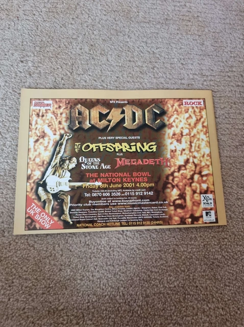 TNEWM91 ADVERT 5X8 Ac/Dc & Special Guests : National Bowl Milton Keynes ...