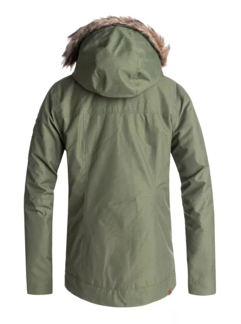 Taglia M  Giacca Donna Parka da Neve Roxy Meade Jacket Verde Green Snow Ski 2