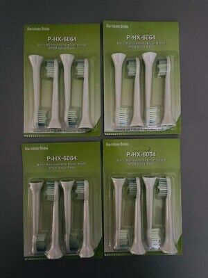 16 cabezales de cepillo de dientes de repuesto compatibles con los cepillos Philips Sonicare # 6064