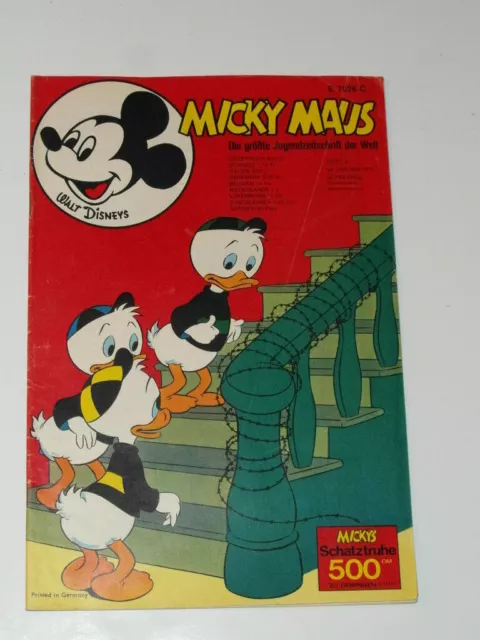Micky Maus Heft 1970, Nr.4, Zustand Z 2, mit SM, mit 2 Klappseiten