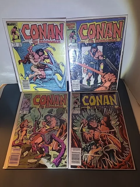 Conan the Barbarian 176, 184, 185, 186 (Marvel) in Protective Bag with Cardboard