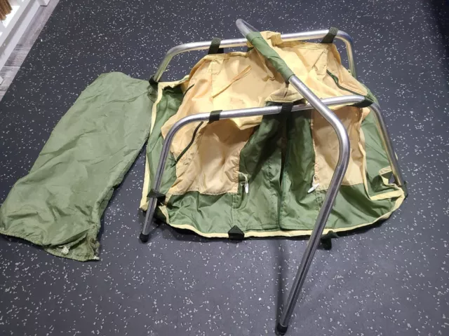 RARE Army Nylon Mini Tent Salesman Store Display Camping Barbie GI Joe Vintage