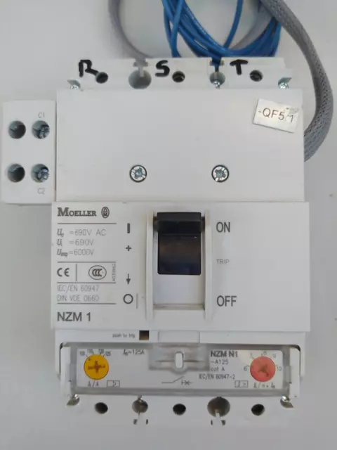 Moeller 125A Nzm N1 Nzm 1 690V Ac 380V Interuttore