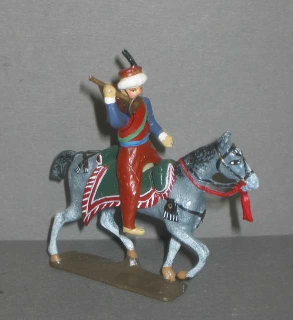 CBG MIGNOT : 4 CAVALIERS EN PLOMB 54 mm, XXème siècle