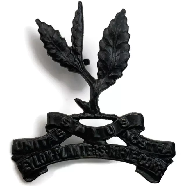 Original Ceylon Planters Rifles Corps Colonial Regiment British Indian Cap Badge