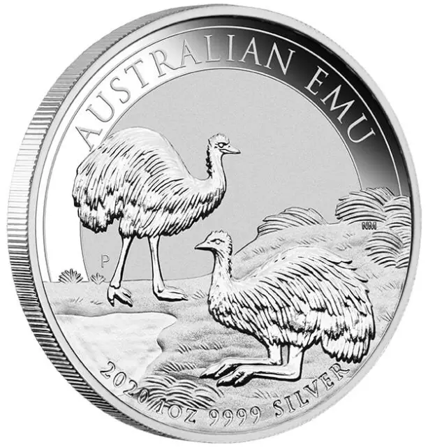 EMU 2020 Australia 1 oz Fine Silver BU Coin - Perth Mint