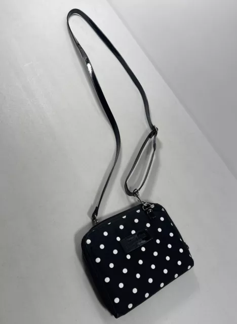 Pendleton Black White Polka Dot Wallet on a Strap Crossbody Purse Casual Comfort
