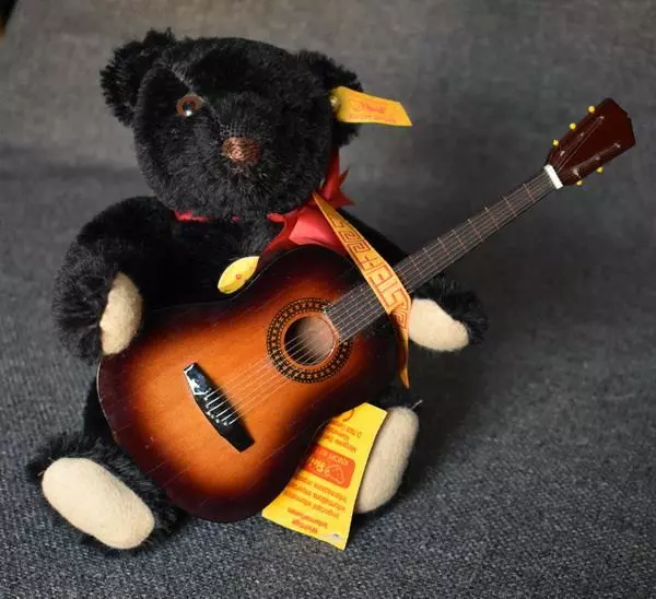 From Lifetime Collection Steiff Teddy Bears & Animals: Black Musical Teddy Bear