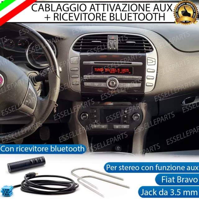 Cavo Aux Stereo + Bluetooth Fiat Bravo Mk2 Cavo Da  1,5 Metri Retrofit Mp3