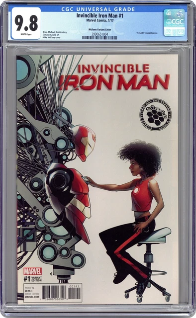 Invincible Iron Man 1C McKone 1:10 Variant CGC 9.8 2017 3990651004