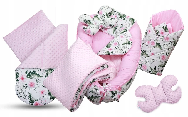 Baby 6pcs Double-sided Soft Cocoon Infant Sleep Nest Bed Cushion GARDEN FLOWERS