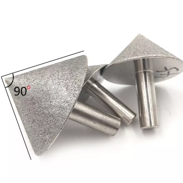 Diamant Schleifstift Fräser 20mm bis 60mm Schleifkopf Schleifer für Glas Kegel D