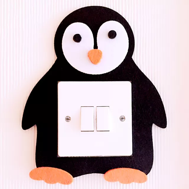 Super Cute 3D Penguin Light Switch Wall Sticker Kids Boys Girls Nursery Decor