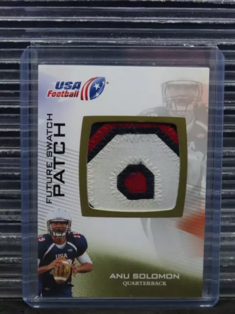 2012 USA Football Anu Solomon Future Swatch Letter Patch RC #FS-29