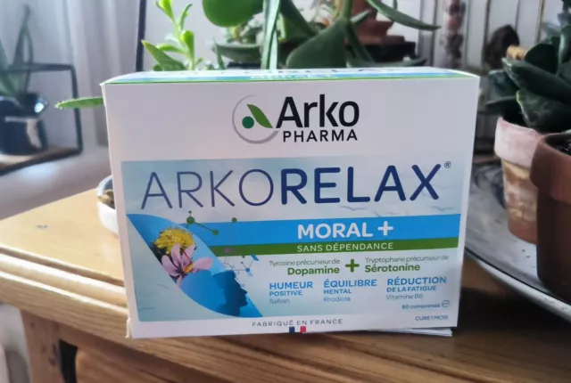 Arkopharma arkorelax moral + sans dépendance 60 comprimés neuf 07/2025