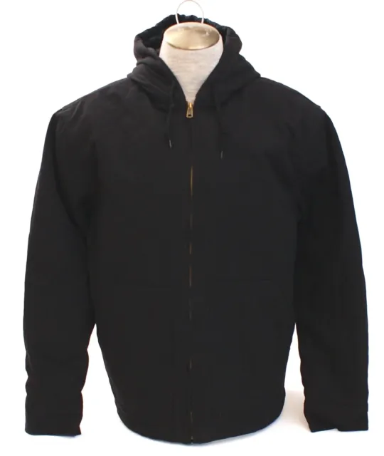 WOLVERINE BLACK ZIP Front Hooded Insulated Grayson Jacket Men's L NWT ...