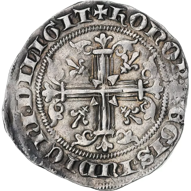 [#1280272] Royaume de Naples, Robert d'Anjou, Carlin, 1309-1343, Naples, Argent 2