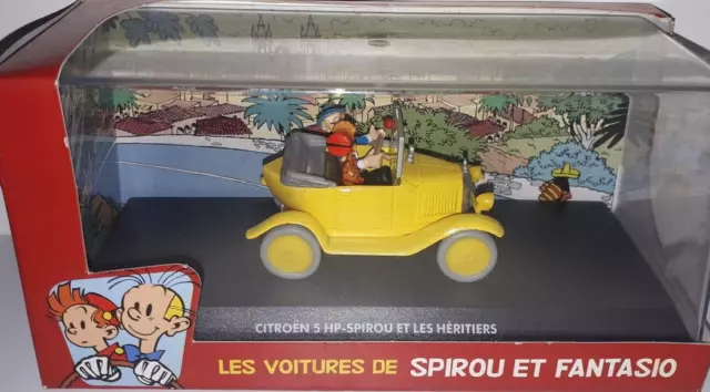 Voiture Spirou & Fantasio - Citroen 5 Hp / Spirou Et Les Heritiers, Atlas, 1/43