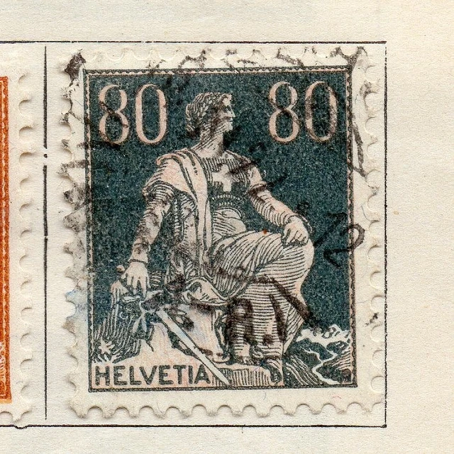 Switzerland 1915-16 Early Issue Fine Used 80c. 257261