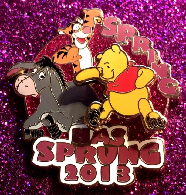 Disney Wdw 2013 Winnie The Pooh Tigger & Eeyore Spring Has Sprung Le 2000 Pin