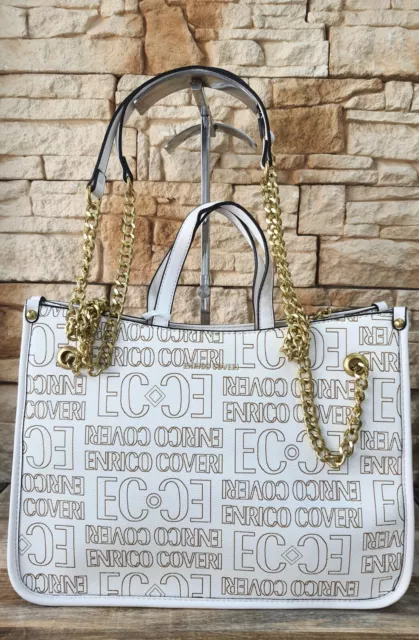 Borsa Donna A Spalla E Manici Enrico Coveri Ec3038 Beige Primavera Estate 2024