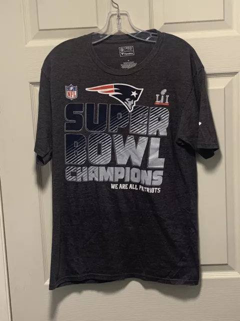 Fanatics 2017 Super Bowl LI Champions New England Patriots T-Shirt NFL Size M