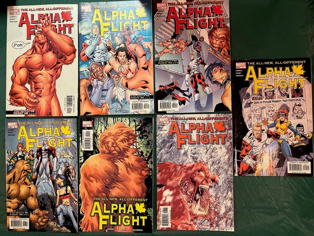 All-New All-Different Alpha Flight Lot of 7 Comics #2-9 missing #5 VF-NM?  Pics!